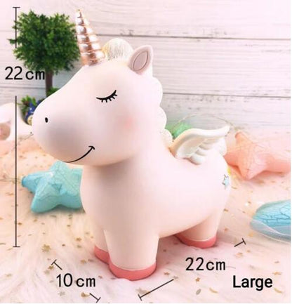 Pink Unicorn Kids Piggy Bank