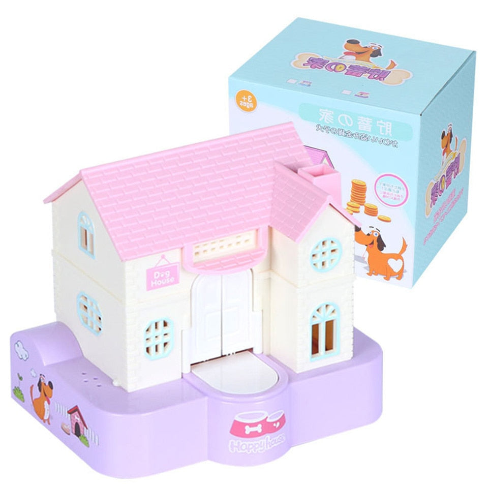 Cute Dog House Piggy Bank