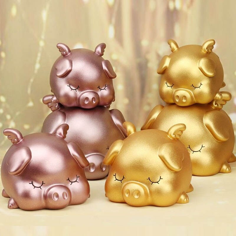 Flying Gold Pig Piggy Bank