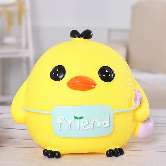 Cute Cartoon Chicken Piggy Bank