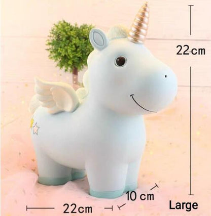 Pink Unicorn Kids Piggy Bank