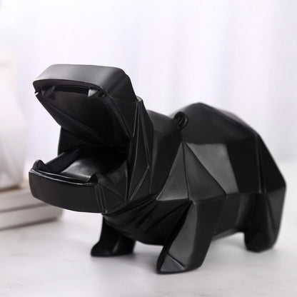 Color Abstract Hippo Piggy Bank