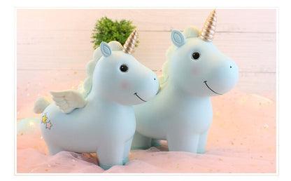 Pink Unicorn Kids Piggy Bank