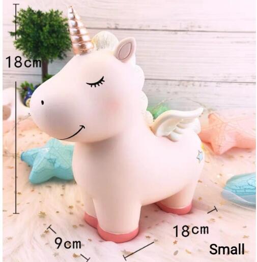 Pink Unicorn Kids Piggy Bank