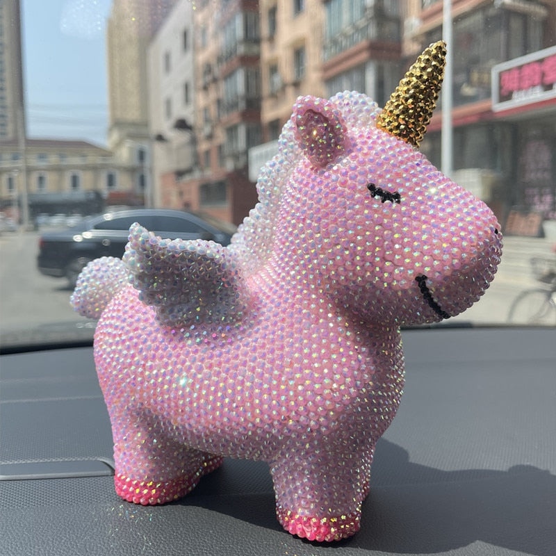 Diamond Encrusted Unicorn Piggy Bank