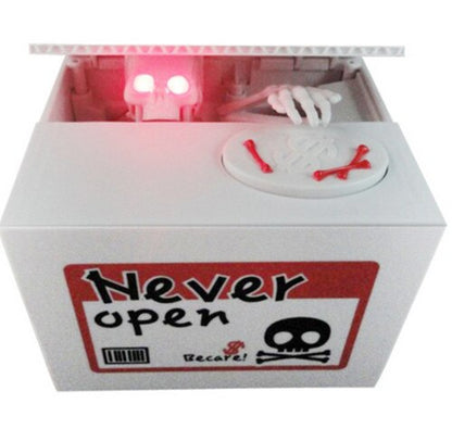 Ghost Coin Steal Skull Skeleton Piggy Bank