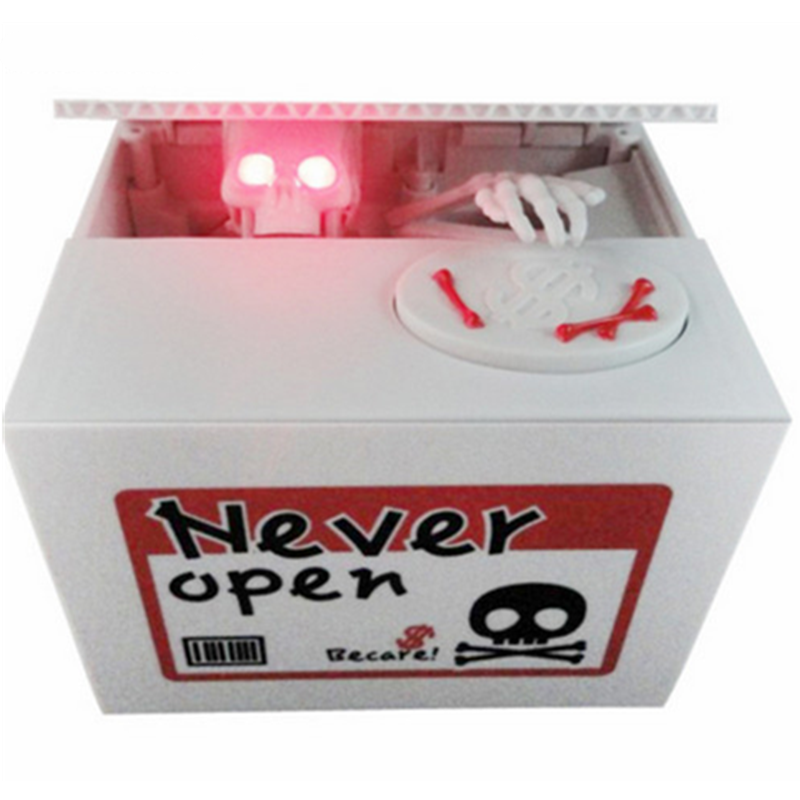 Ghost Coin Steal Skull Skeleton Piggy Bank