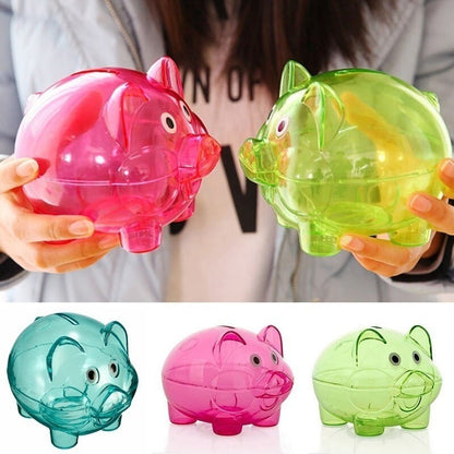 Openable Clear Piggy Bank