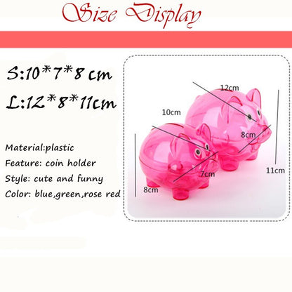 Openable Clear Piggy Bank