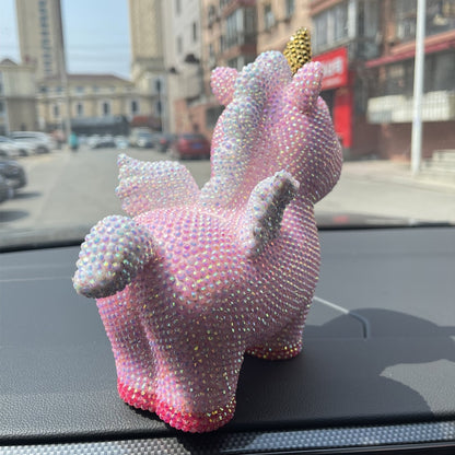 Diamond Encrusted Unicorn Piggy Bank