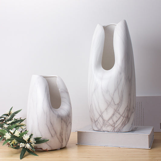 Marbled Ceramic Vase