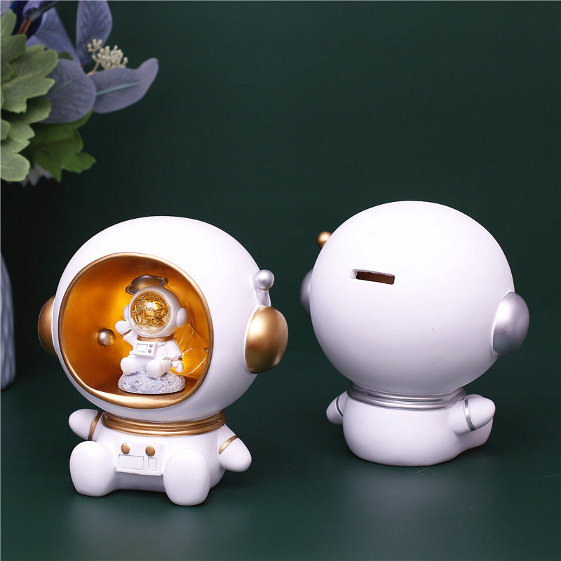 Large Astronaunt LED Piggy Bank