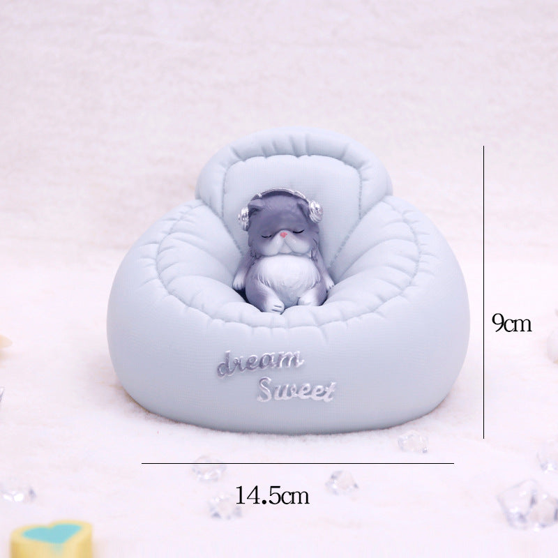 Blue cute sofa piggy bank