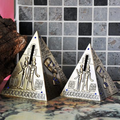 Retro Pyramid Piggy Bank