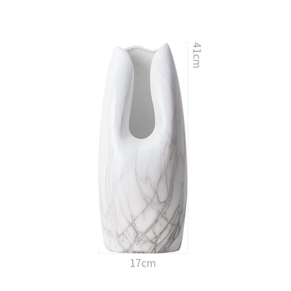 Marbled Ceramic Vase