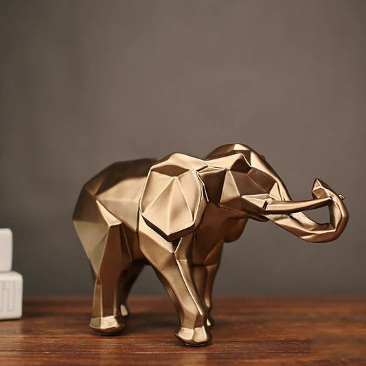 Golden Elephant Statue