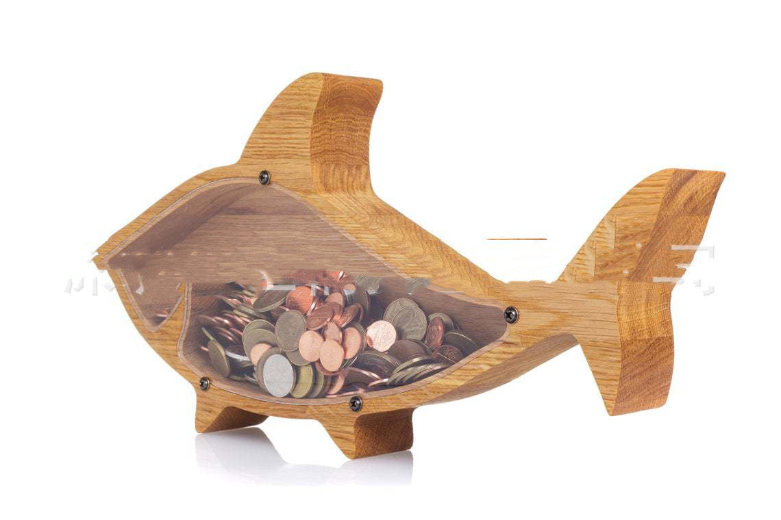 Wooden Animal Piggy Bank