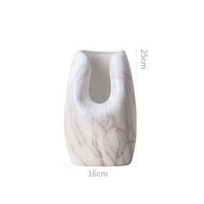 Marbled Ceramic Vase