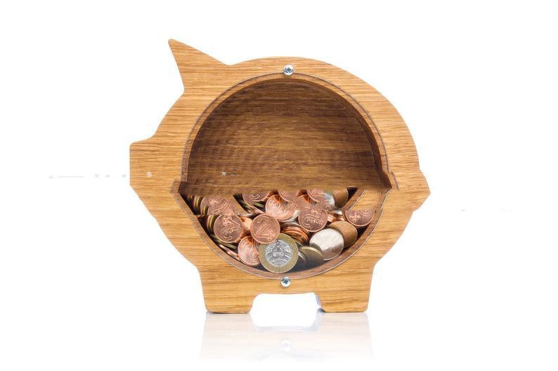 Wooden Animal Piggy Bank