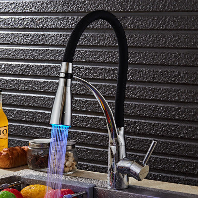 Kitchen Faucet W/Tropical Lamp