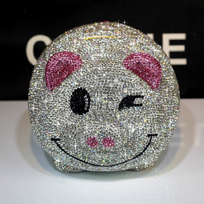 Diamond pig piggy bank