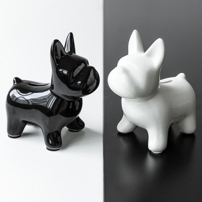 Nordic Ceramics Bulldog Piggy Bank