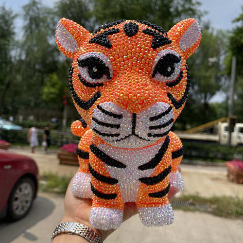 Diamond tiger piggy bank