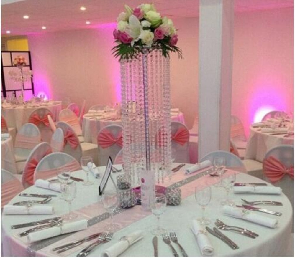 6 PCS Crystal Acrylic Centerpiece