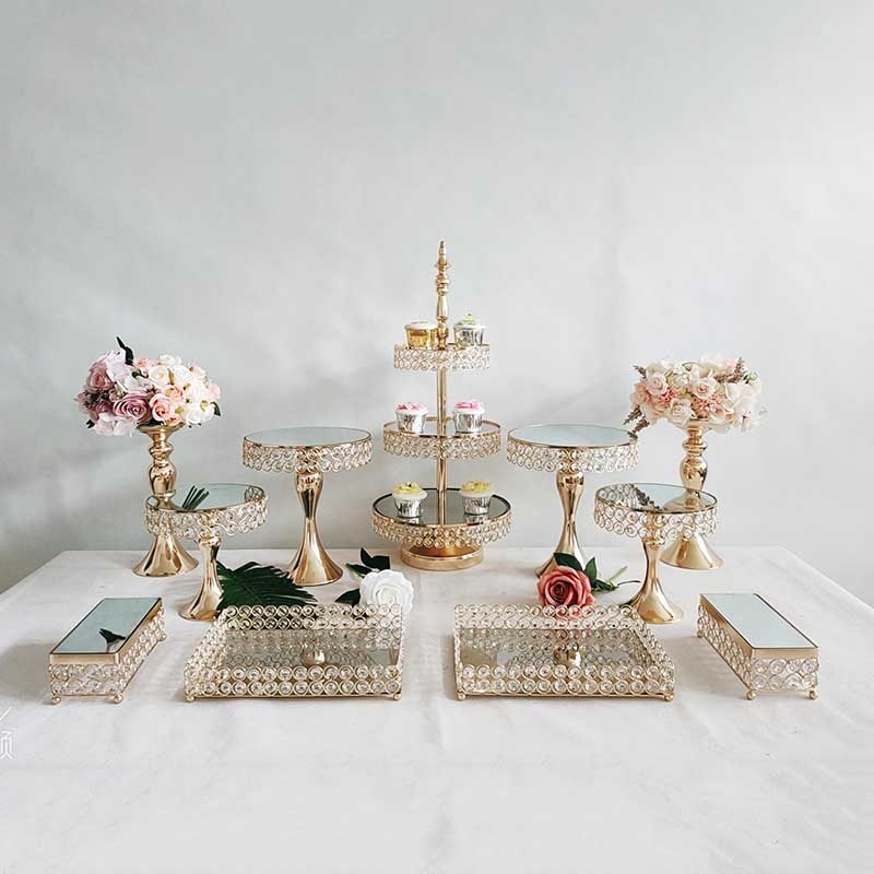 11 piece cake stand decoration set w/1 3 tier patter