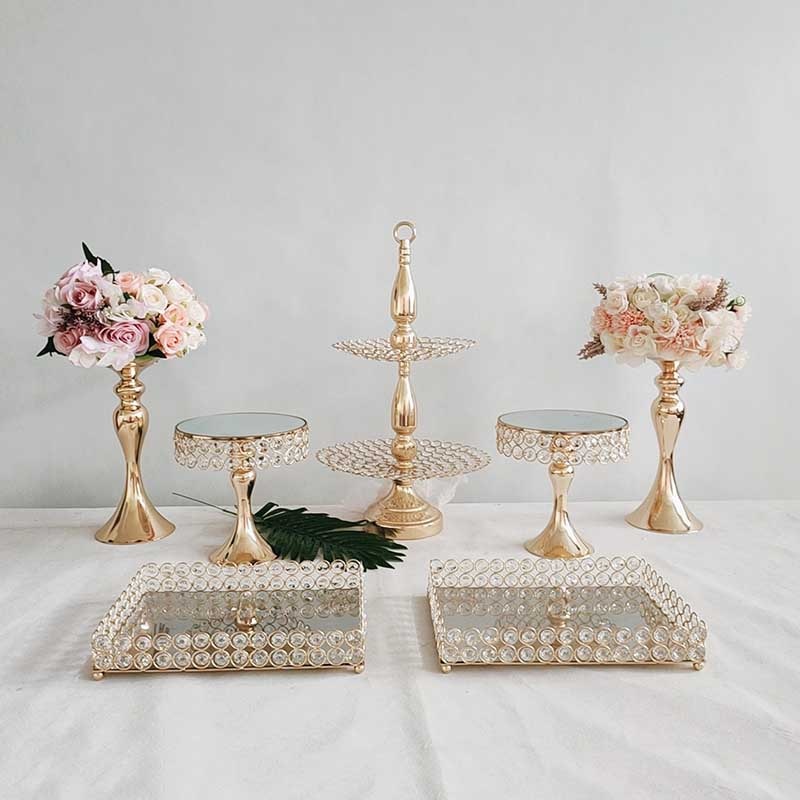 7 piece cake stand decoration set