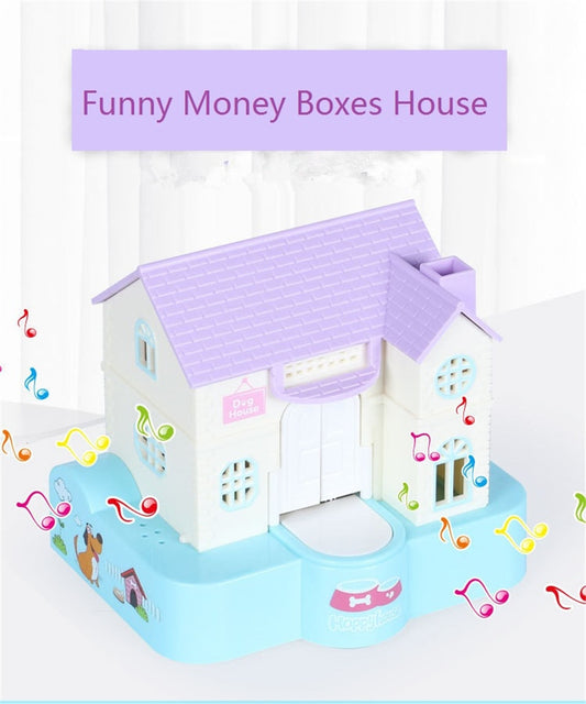 Cute Dog House Piggy Bank