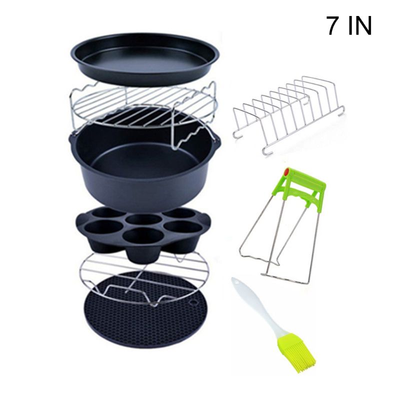 9pcs/set 6/7/8 Inches Air Fryer Accessories Kit