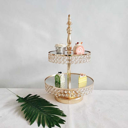 2 tier cake stand decoration set