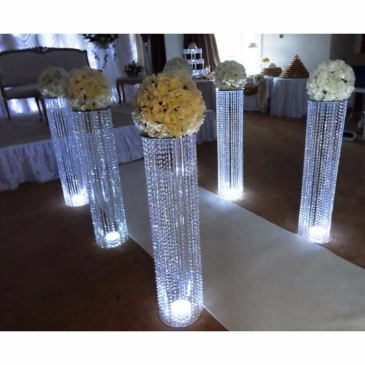 6 PCS Crystal Acrylic Centerpiece