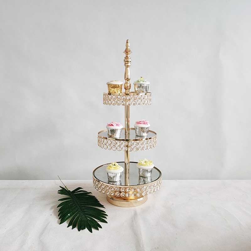 3 tier platter cake stand decoration set