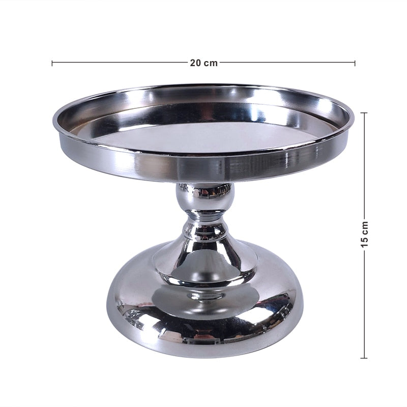 Sliver Desert Cake Stand Set