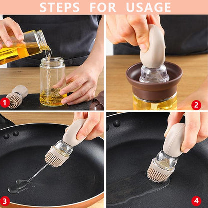 Silicone Oil Brush Bottle