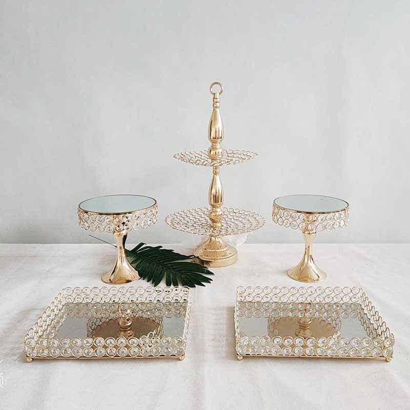 5 piece cake stand decoration set