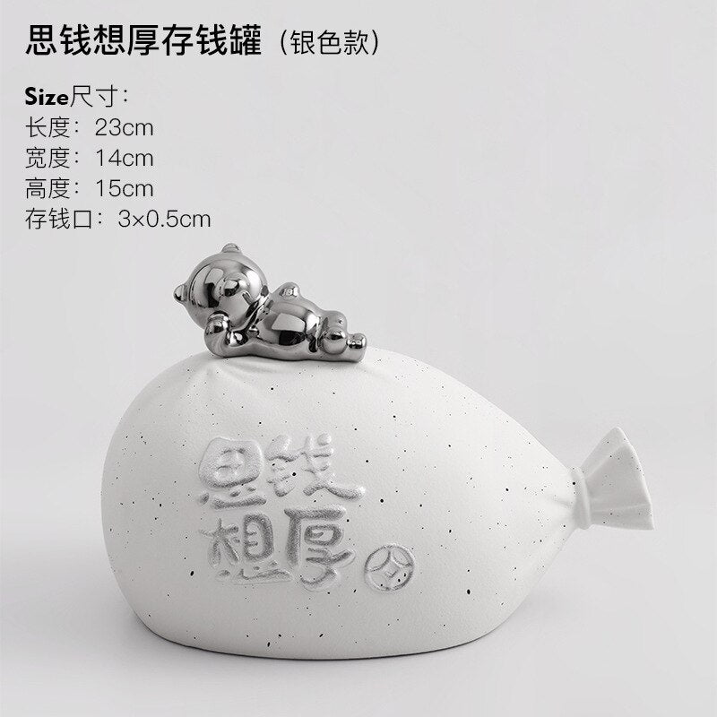 Siqian Bear Piggy Bank