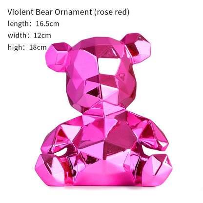 Violent Bear Sculpture