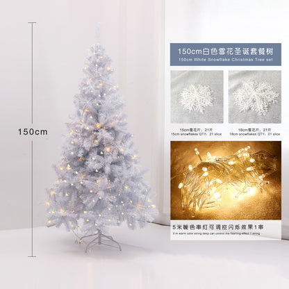 120/150/180/210cm Pink White Artificial Christmas Tree