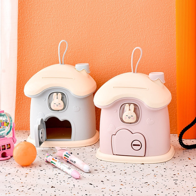 Small Children House Piggy Bank