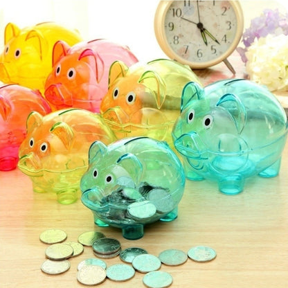 Openable Clear Piggy Bank