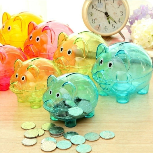 Openable Clear Piggy Bank