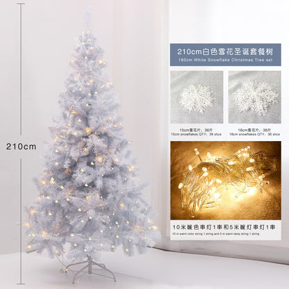 120/150/180/210cm Pink White Artificial Christmas Tree