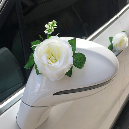 White Rose Artificial Flower