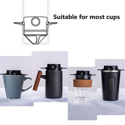 2 In 1 Portable Coffee Maker w/Drip Filter