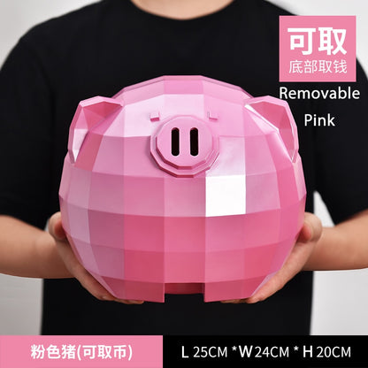 Pink pig piggy bank