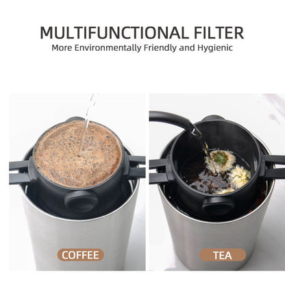 2 In 1 Portable Coffee Maker w/Drip Filter