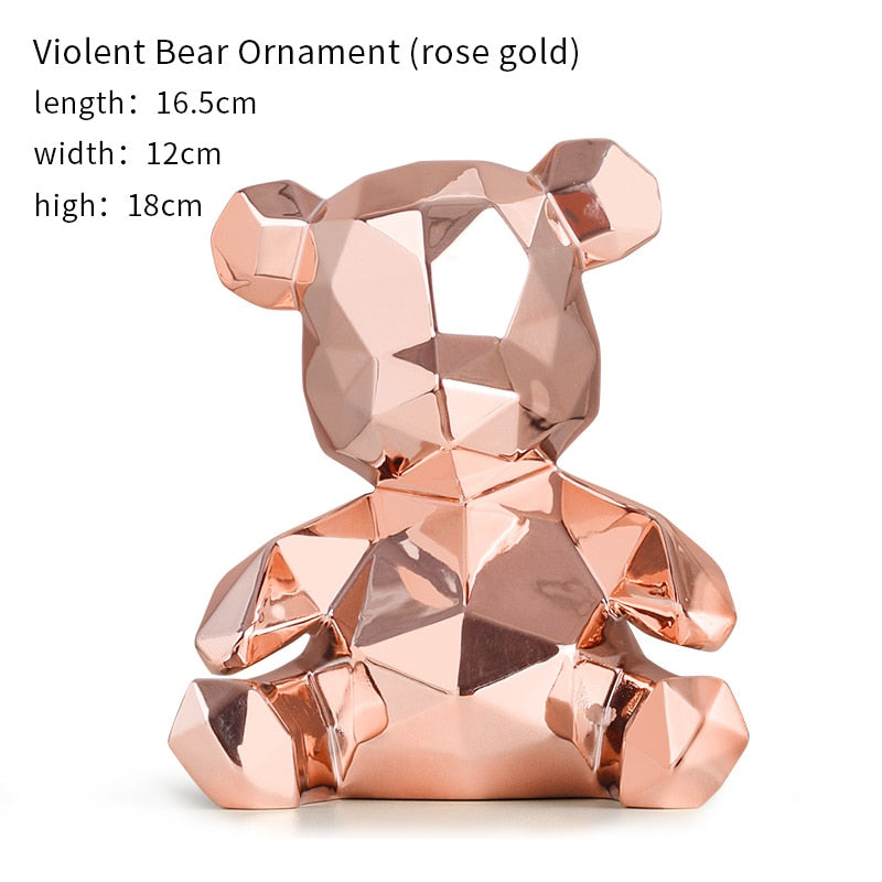 Violent Bear Sculpture